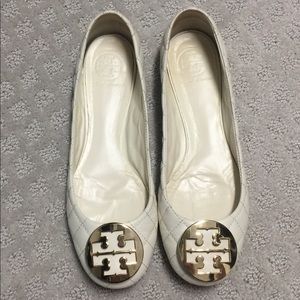 Tory Burch Quilted Leather Flats